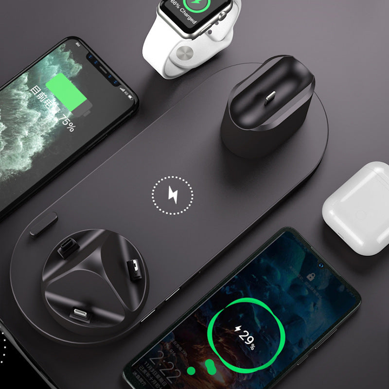 6-in-1 Wireless Charging Dock: Fast Charger for iPhone, Phone, and Watch